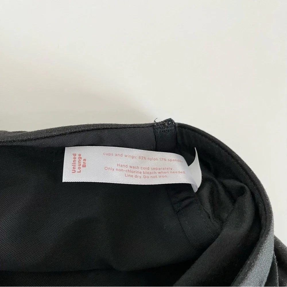 NWT Cacique Black Wireless Unlined Lounge Bra, size 44DD - Picture 8 of 8